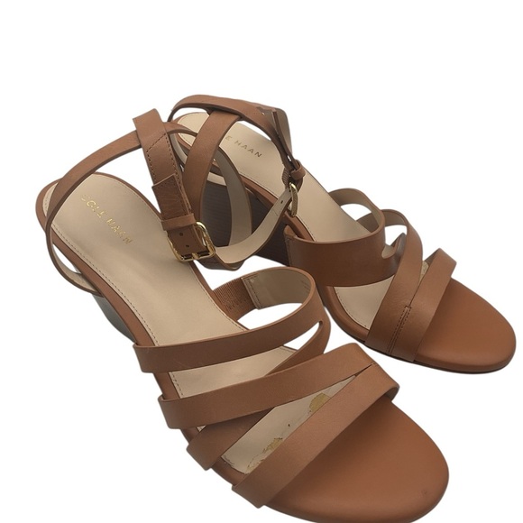 Cole Haan Brown faux leather Strappy Sandals size 9.5 - Picture 3 of 8
